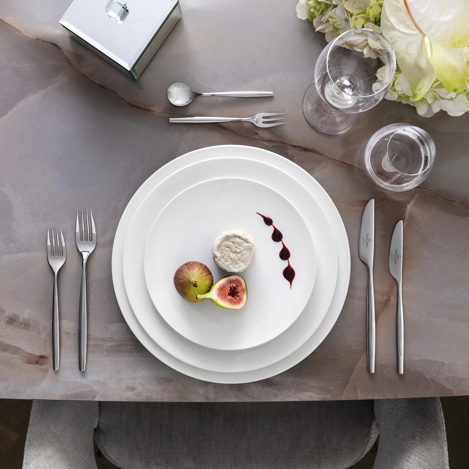 Cuchara de postre Metro Chic, acero inoxidable Villeroy & Boch