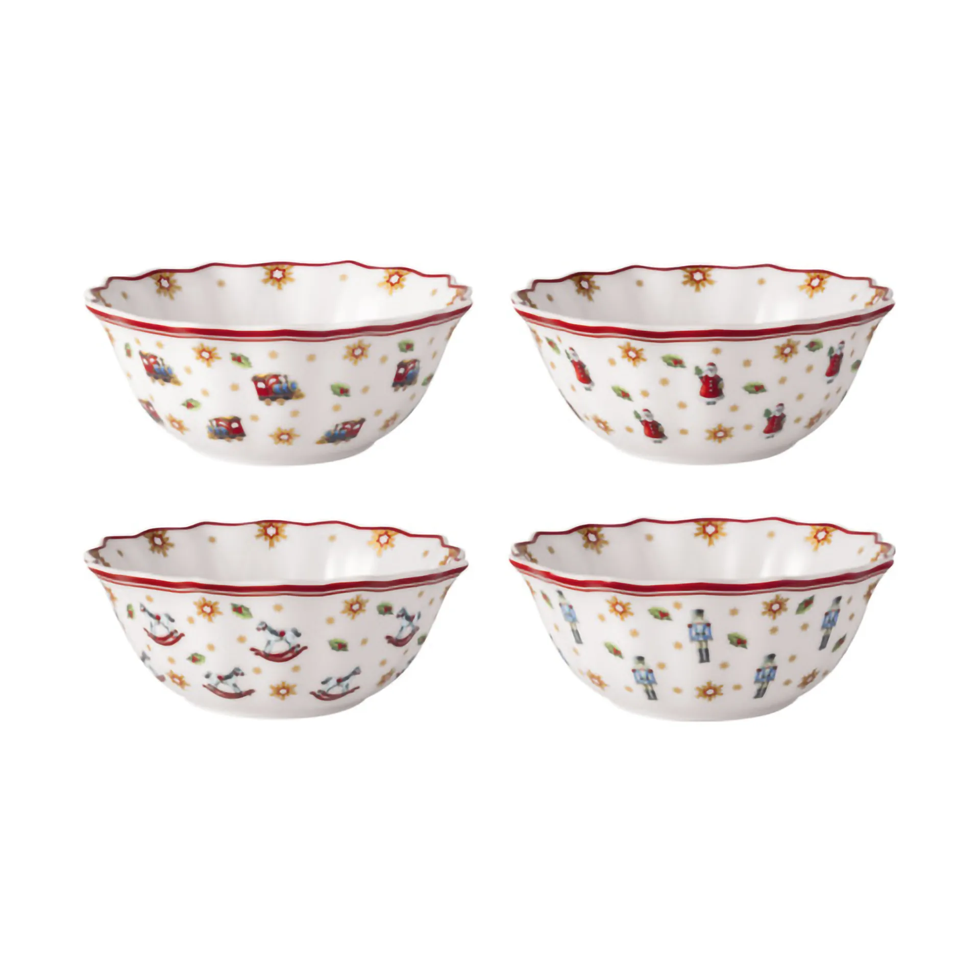 Cuenco Toy's Delight 4 piezas, Blanco-rojo Villeroy & Boch