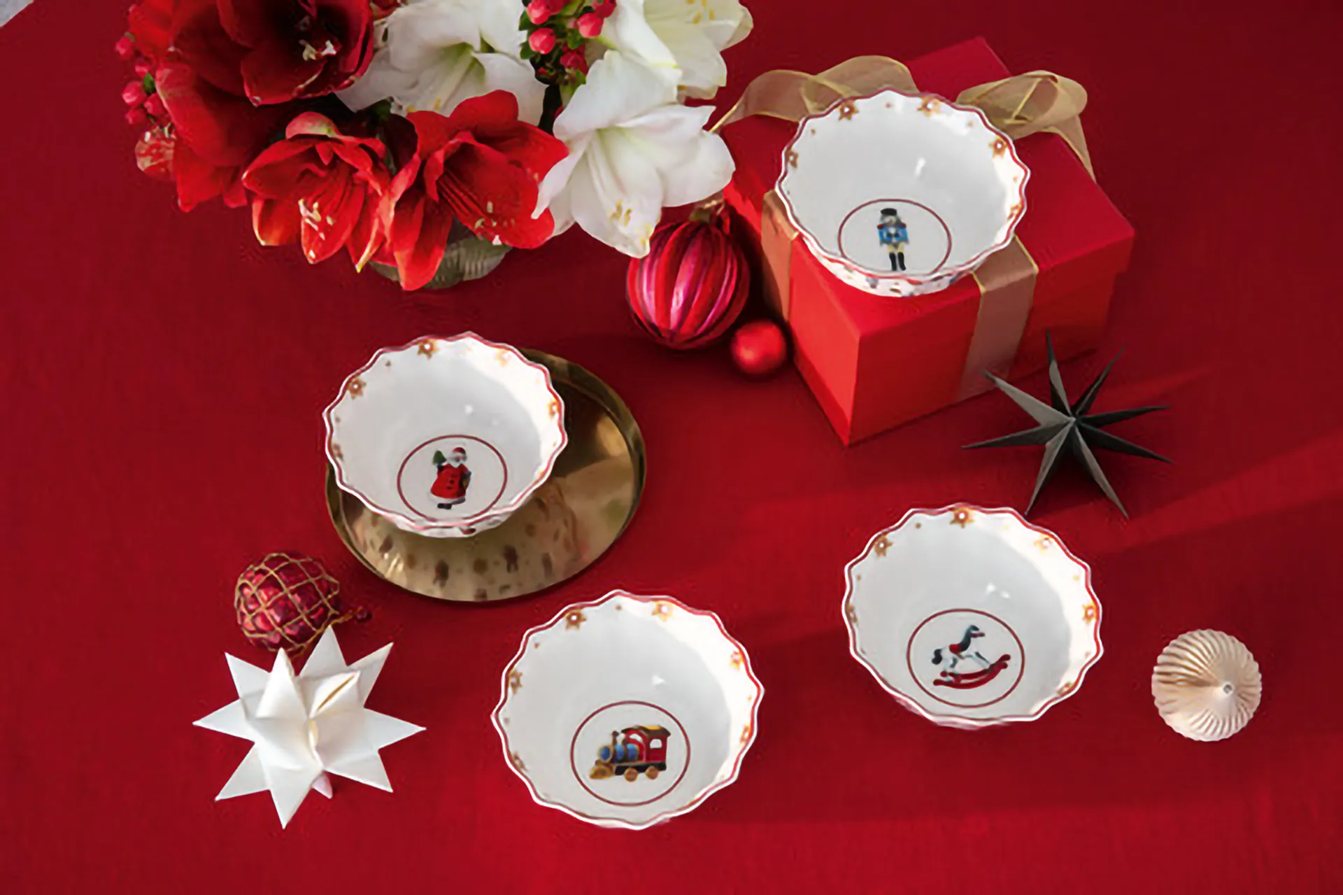 Cuenco Toy's Delight 4 piezas, Blanco-rojo Villeroy & Boch