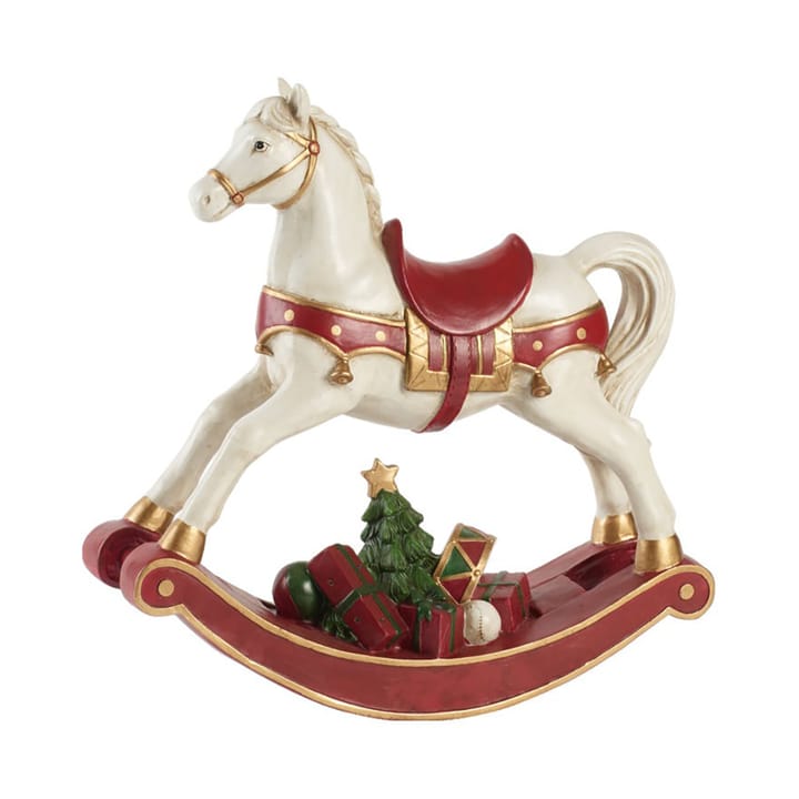 Decoración Winter Collage caballo balancín, Blanco-rojo Villeroy & Boch