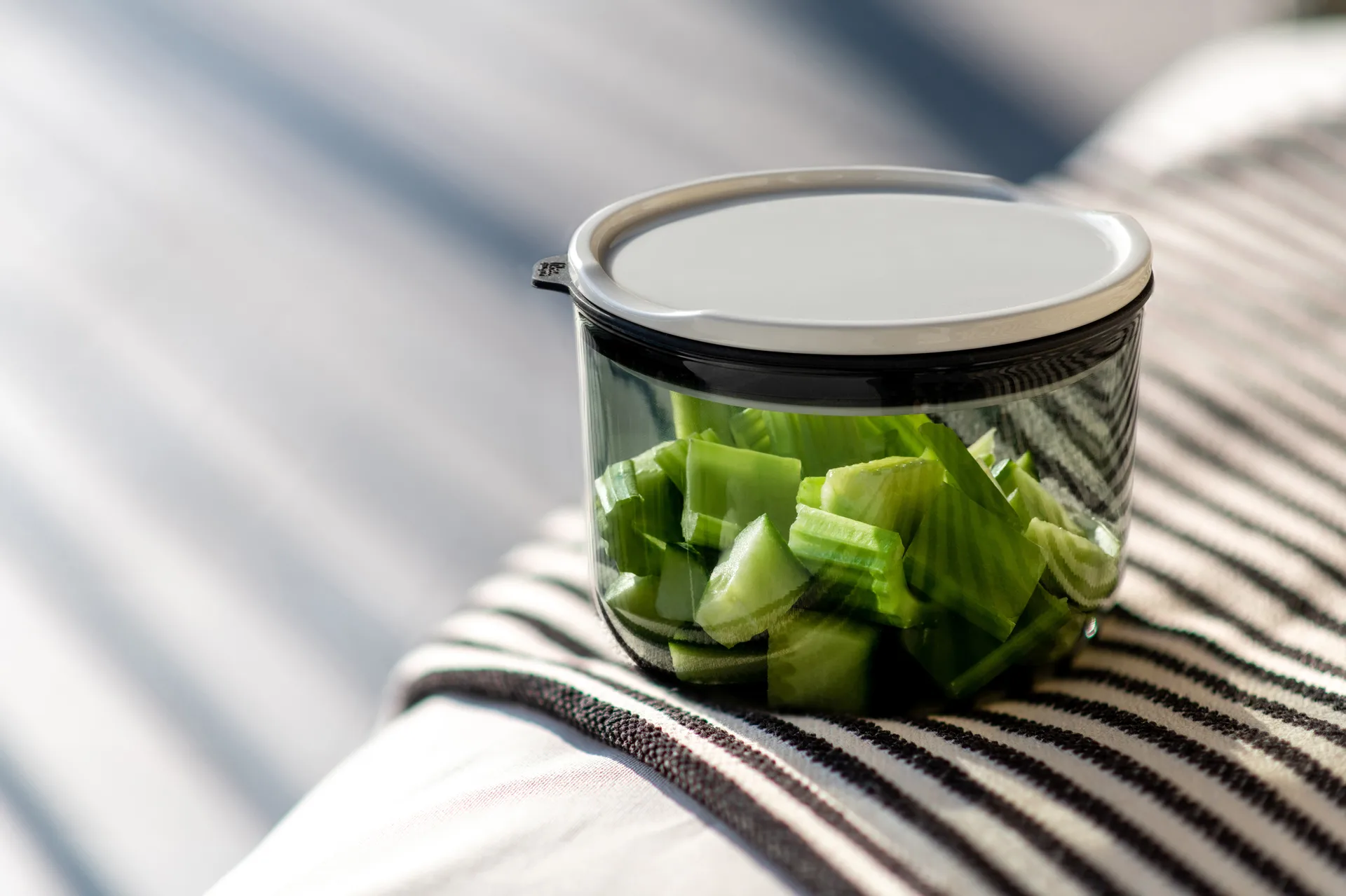 Fiambrera de vidrio To Go & To Stay L Ø13 cm, transparente-blanco Villeroy & Boch