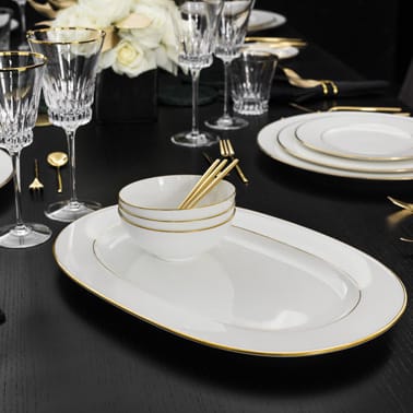 Fuente de servir Anmut Gold 41 cm, blanco Villeroy & Boch