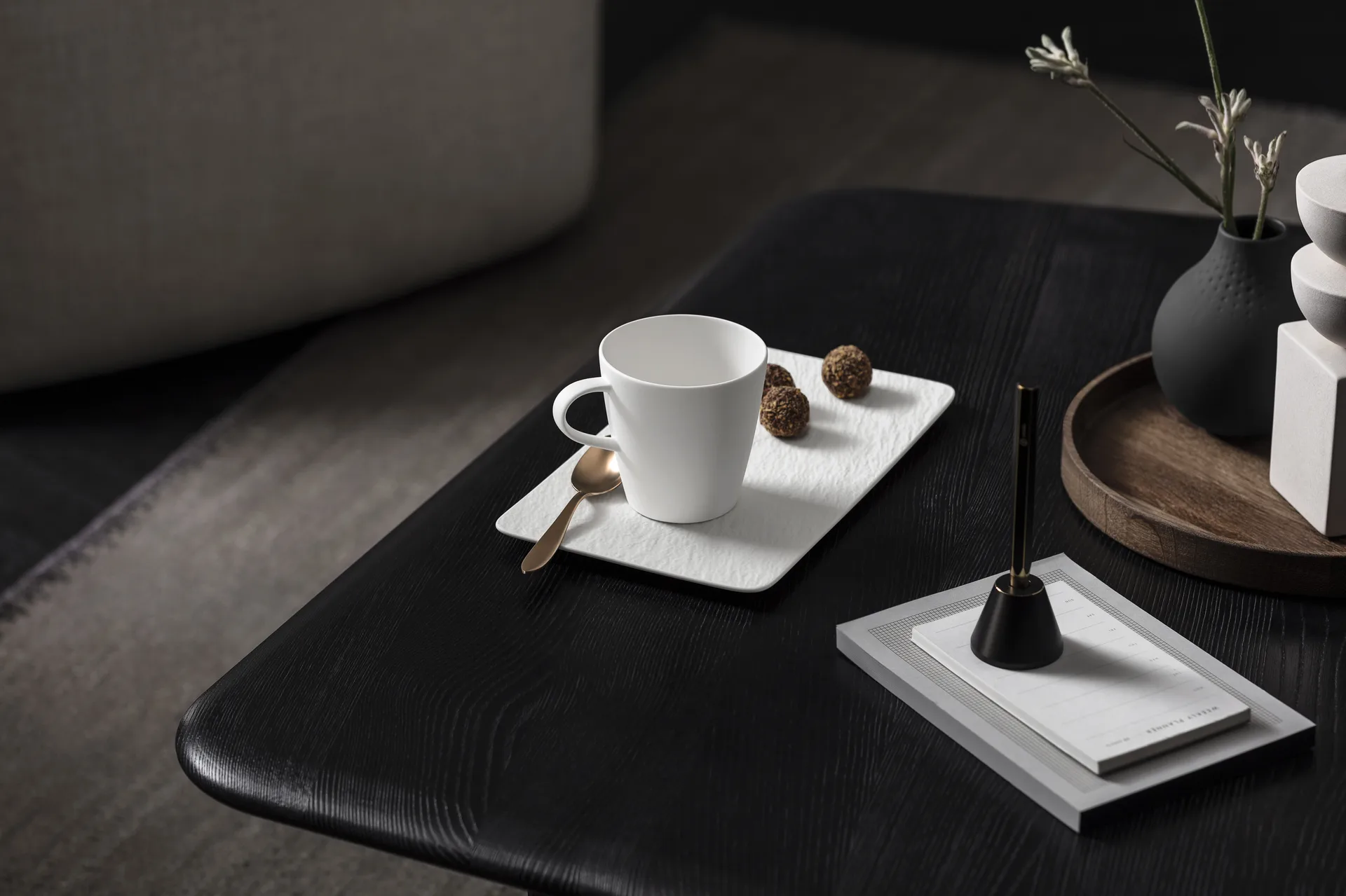 Fuente de servir Manufacture Rock 18x35 cm, Blanc Villeroy & Boch