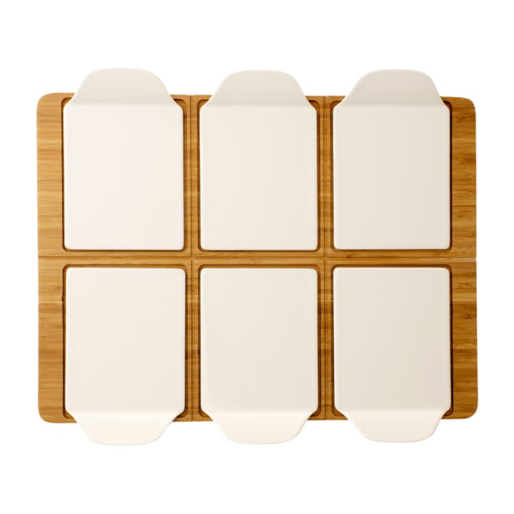 Fuente de servir Pizza Passion bambú - rectangular, 7 piezas - Villeroy & Boch