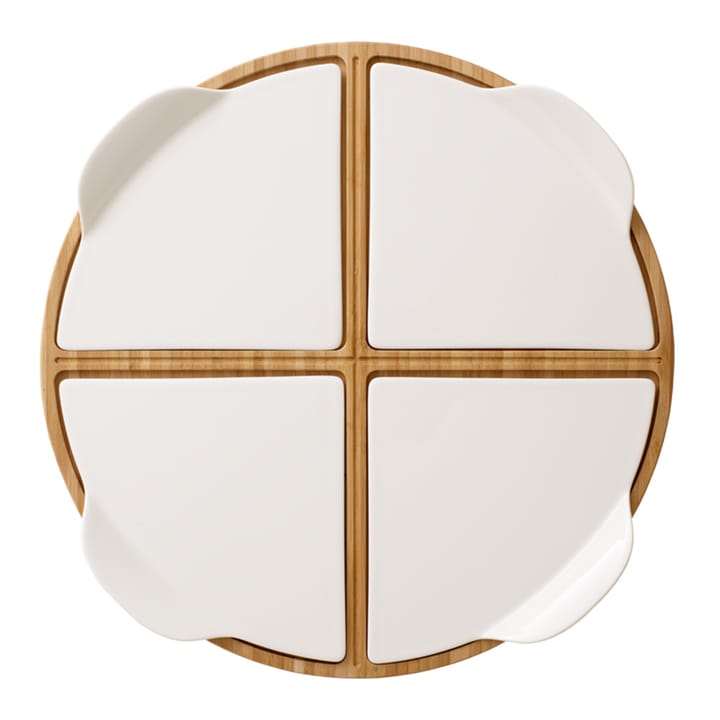 Fuente de servir Pizza Passion bambú - redonda, 5 piezas - Villeroy & Boch