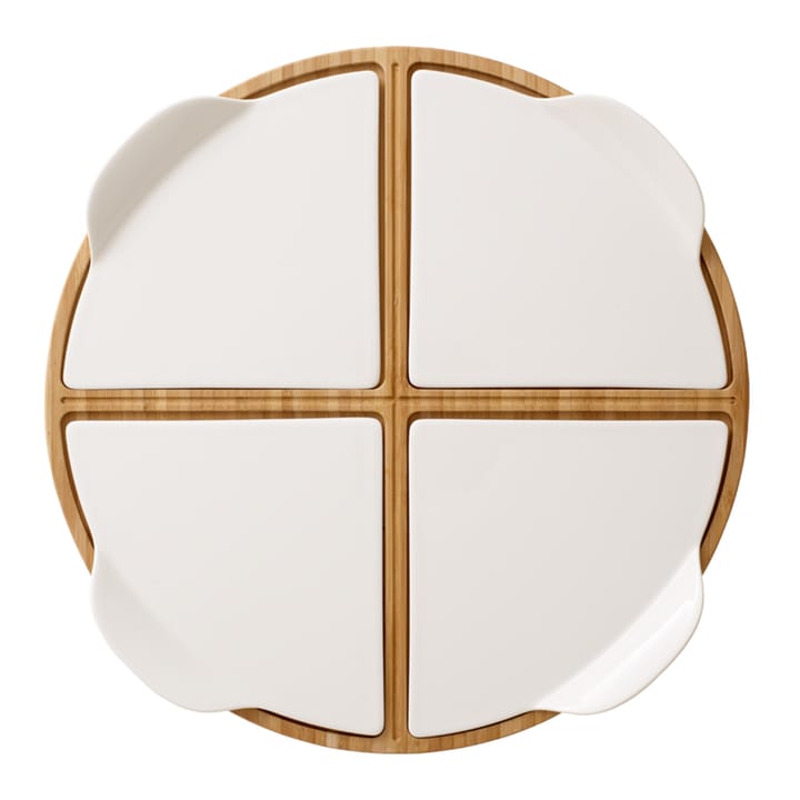 Fuente de servir Pizza Passion bambú, redonda, 5 piezas Villeroy & Boch
