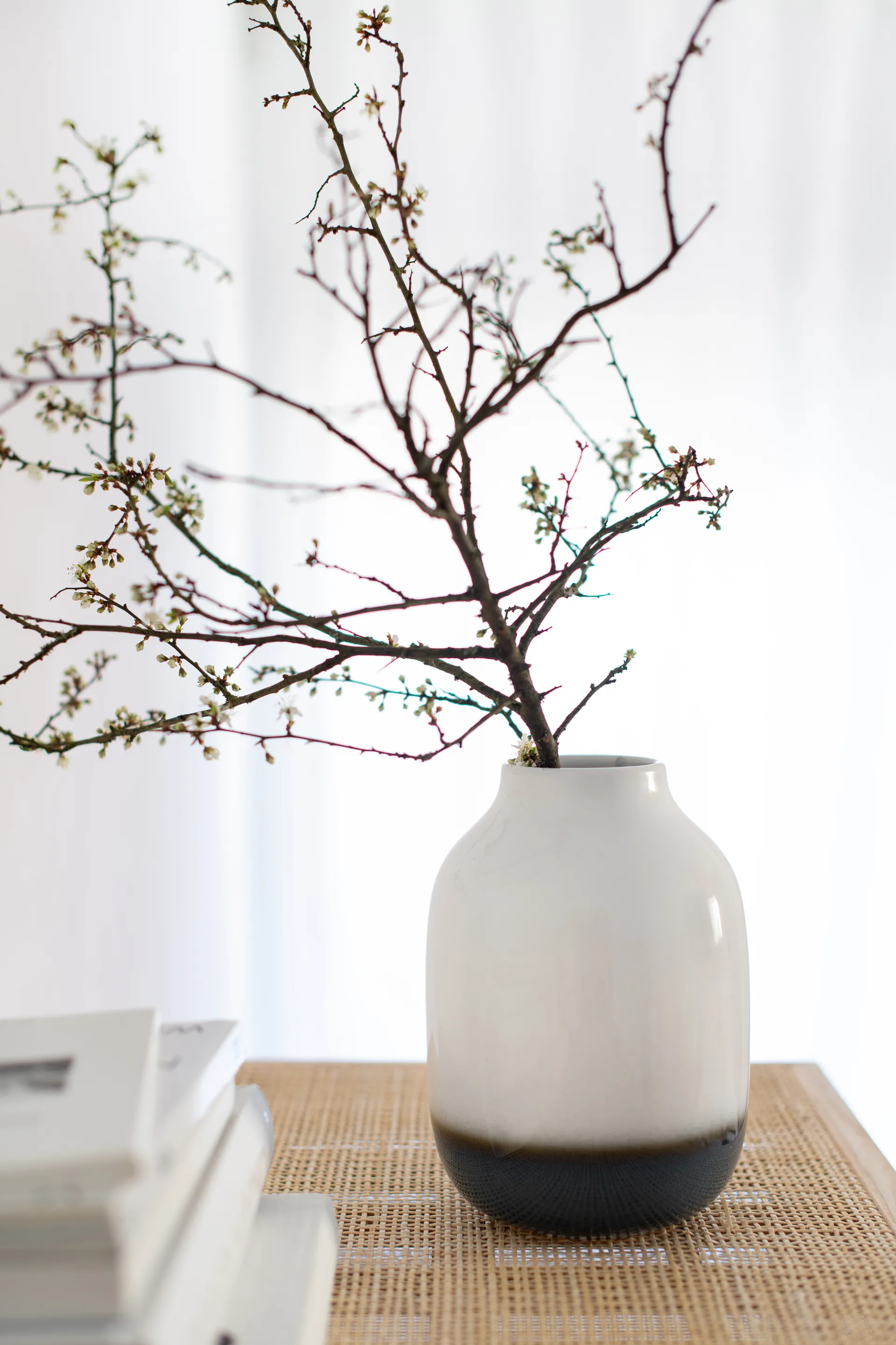 Jarrón Lave Home shoulder 22 cm, azul-blanco Villeroy & Boch