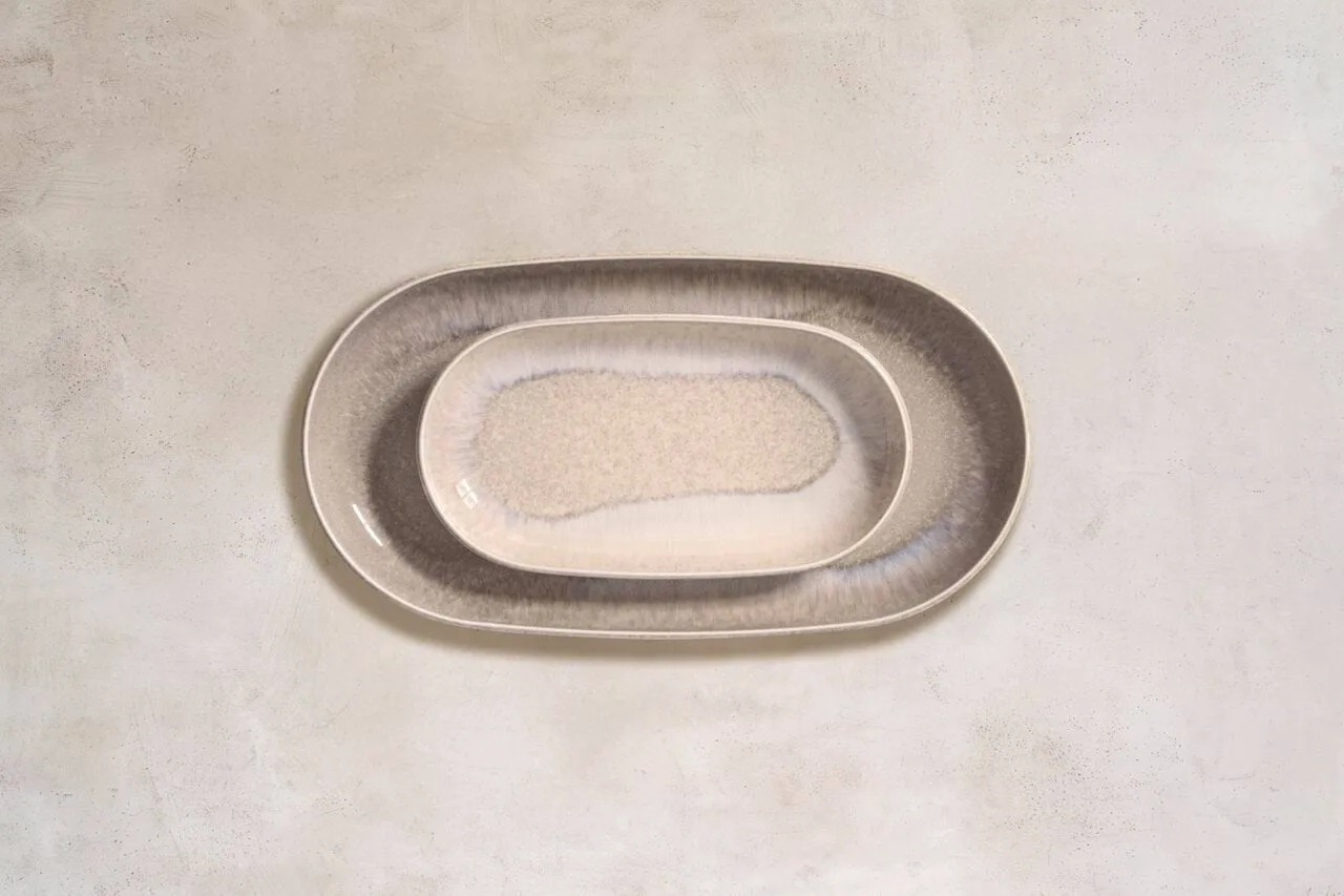 Perlemor Sand fuente para servir, Beige, 23x13 cm Villeroy & Boch