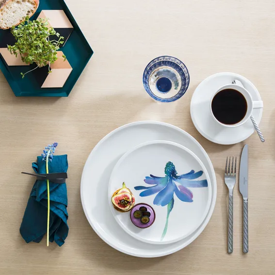 Plato Artesano Flower Art Ø 22 cm, blanco Villeroy & Boch