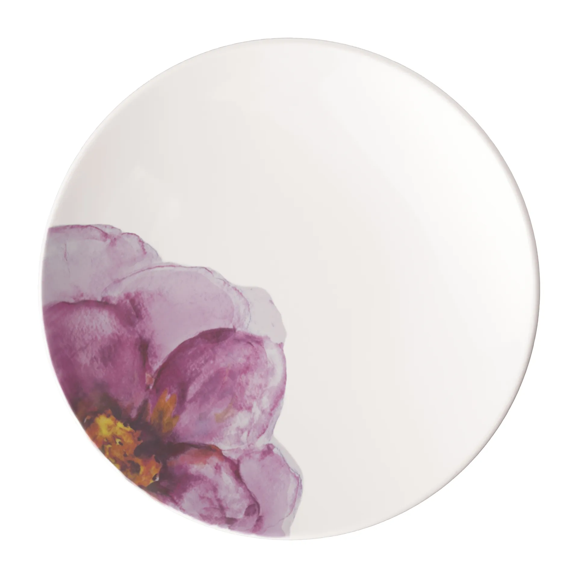 Plato de postre Rose Garden Coupe Ø21 cm, Blanco Villeroy & Boch