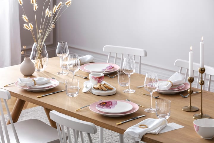 Plato de postre Rose Garden Coupe Ø21 cm, Blanco Villeroy & Boch