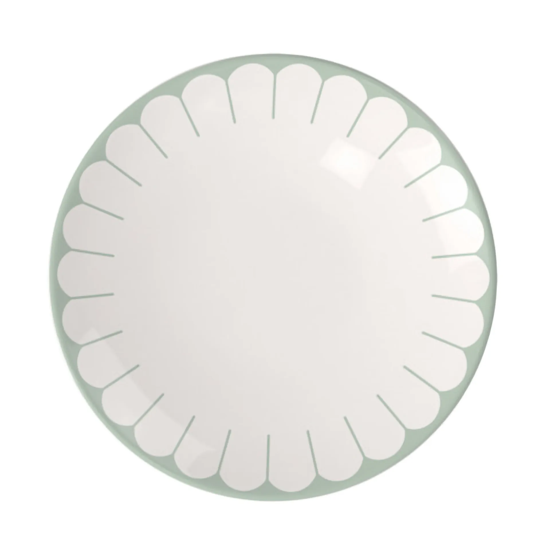 Plato Fleur Ø21 cm, White-green Villeroy & Boch