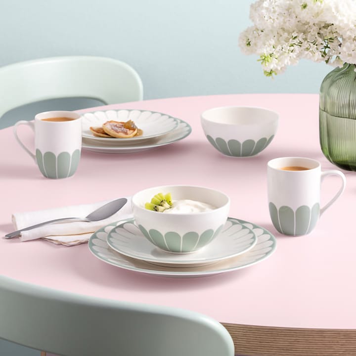 Plato Fleur Ø21 cm, White-green Villeroy & Boch