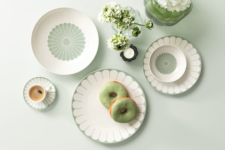 Plato Fleur Ø24 cm, White-green Villeroy & Boch