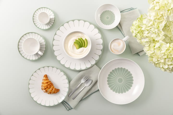 Plato Fleur Ø24 cm, White-green Villeroy & Boch