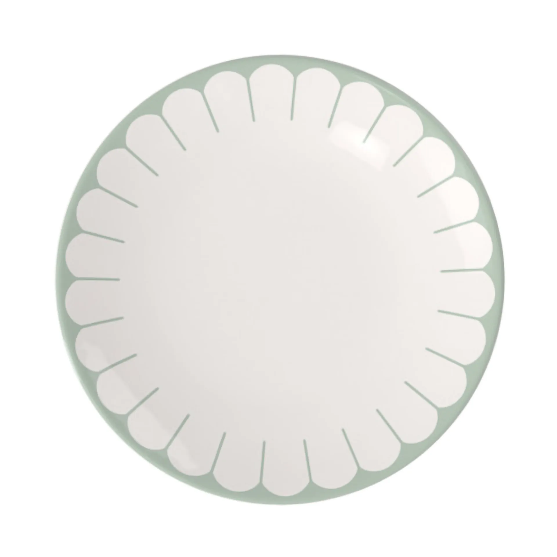 Plato Fleur Ø26,5 cm, White-green Villeroy & Boch