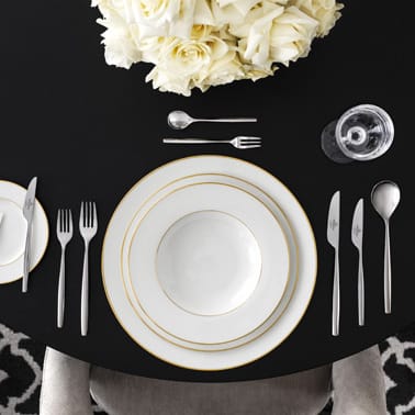 Plato hondo Anmut Gold, blanco Villeroy & Boch