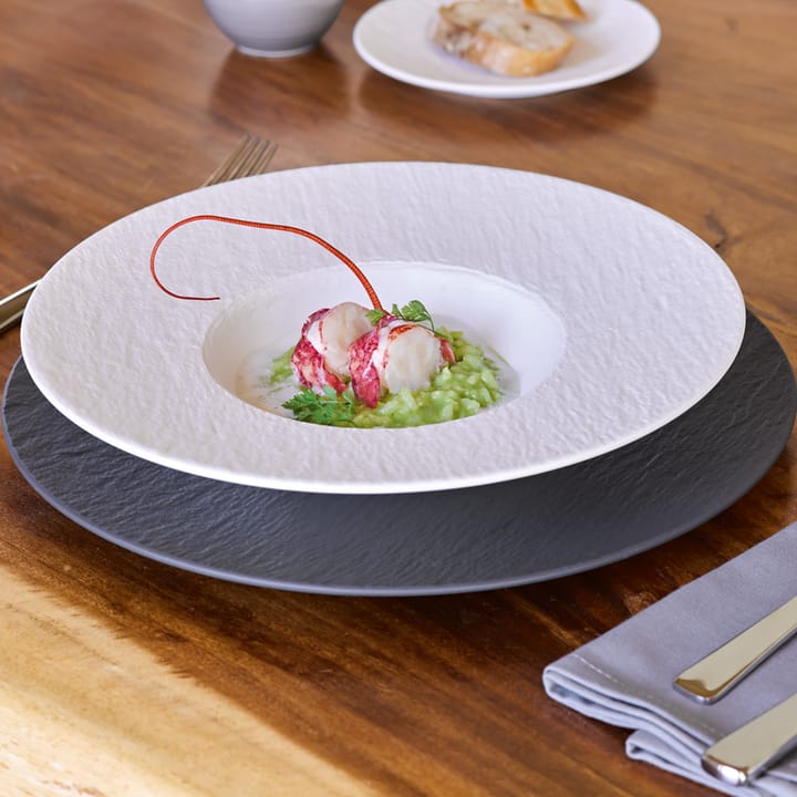 Plato hondo Manufacture Rock Ø28 cm, Blanc Villeroy & Boch