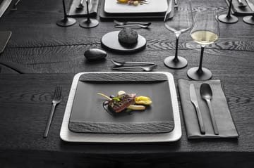 Plato Manufacture Rock 28x28 cm - negro - Villeroy & Boch