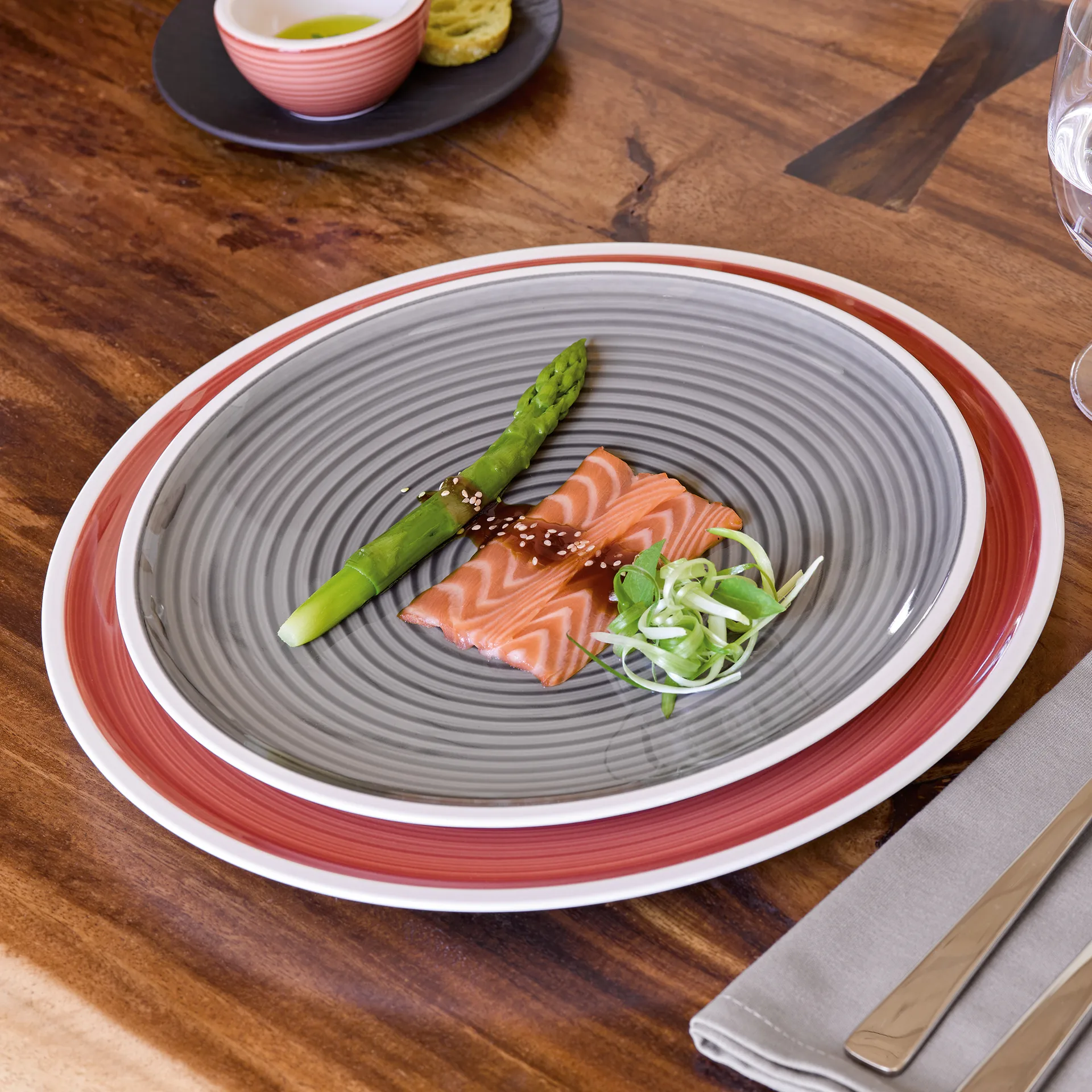 Plato para comida Manufacture Gris, 27 cm Villeroy & Boch