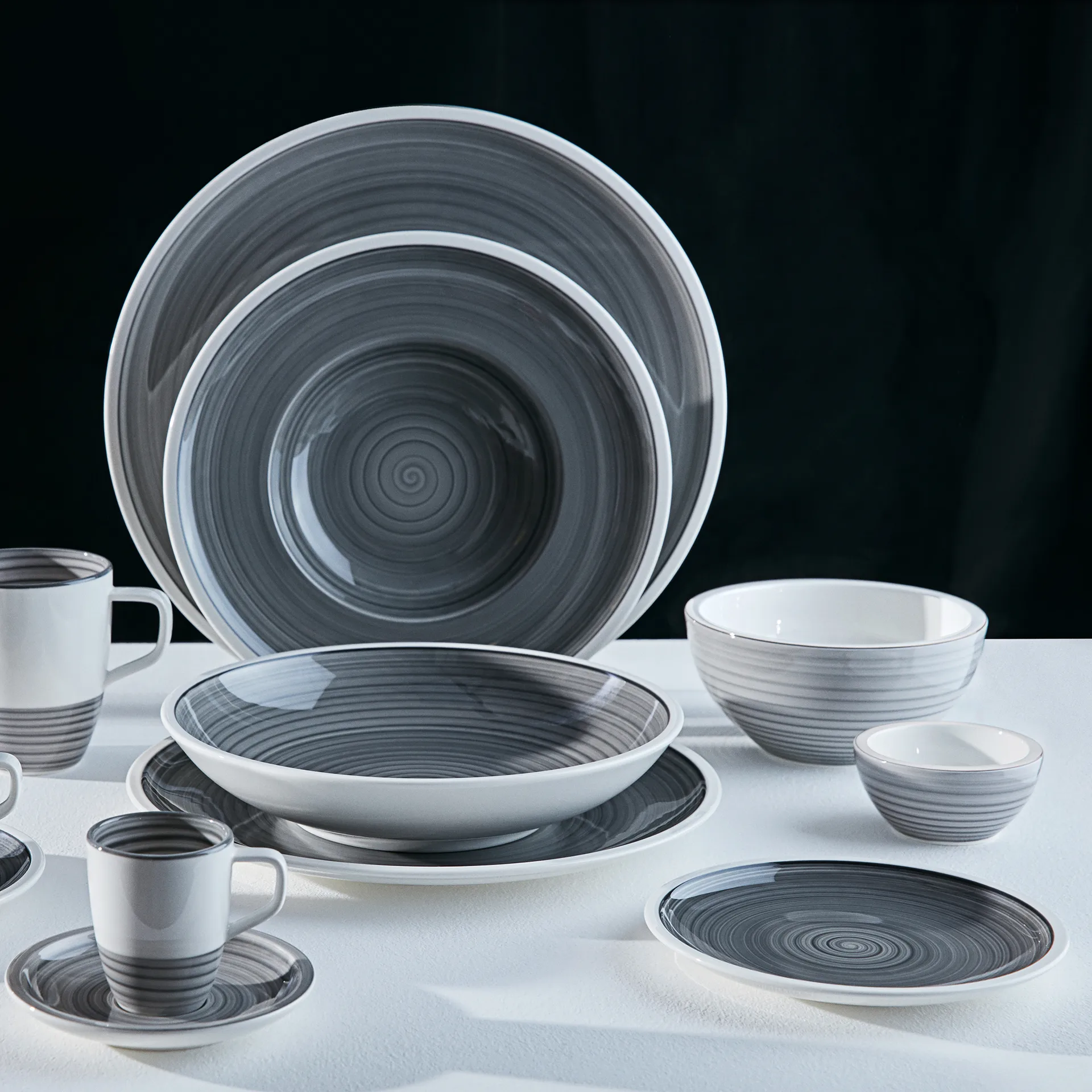 Plato para comida Manufacture Gris, 27 cm Villeroy & Boch