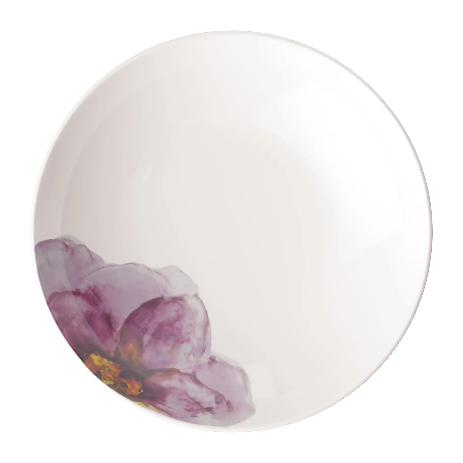 Plato para pasta Rose Garden Ø24 cm, Blanco-rojo Villeroy & Boch