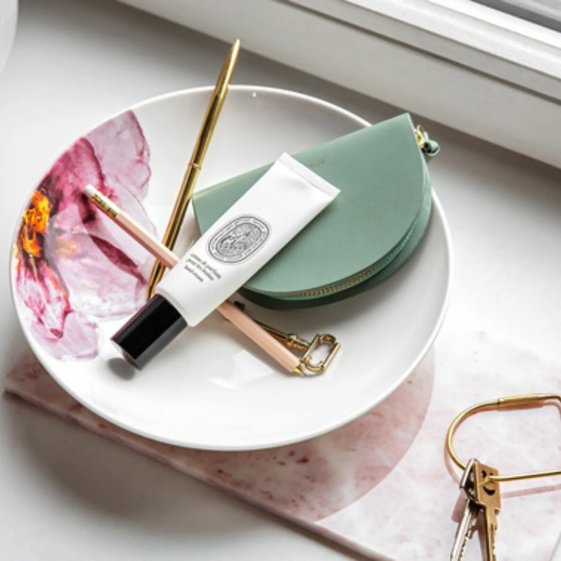 Plato para pasta Rose Garden Ø24 cm, Blanco-rojo Villeroy & Boch