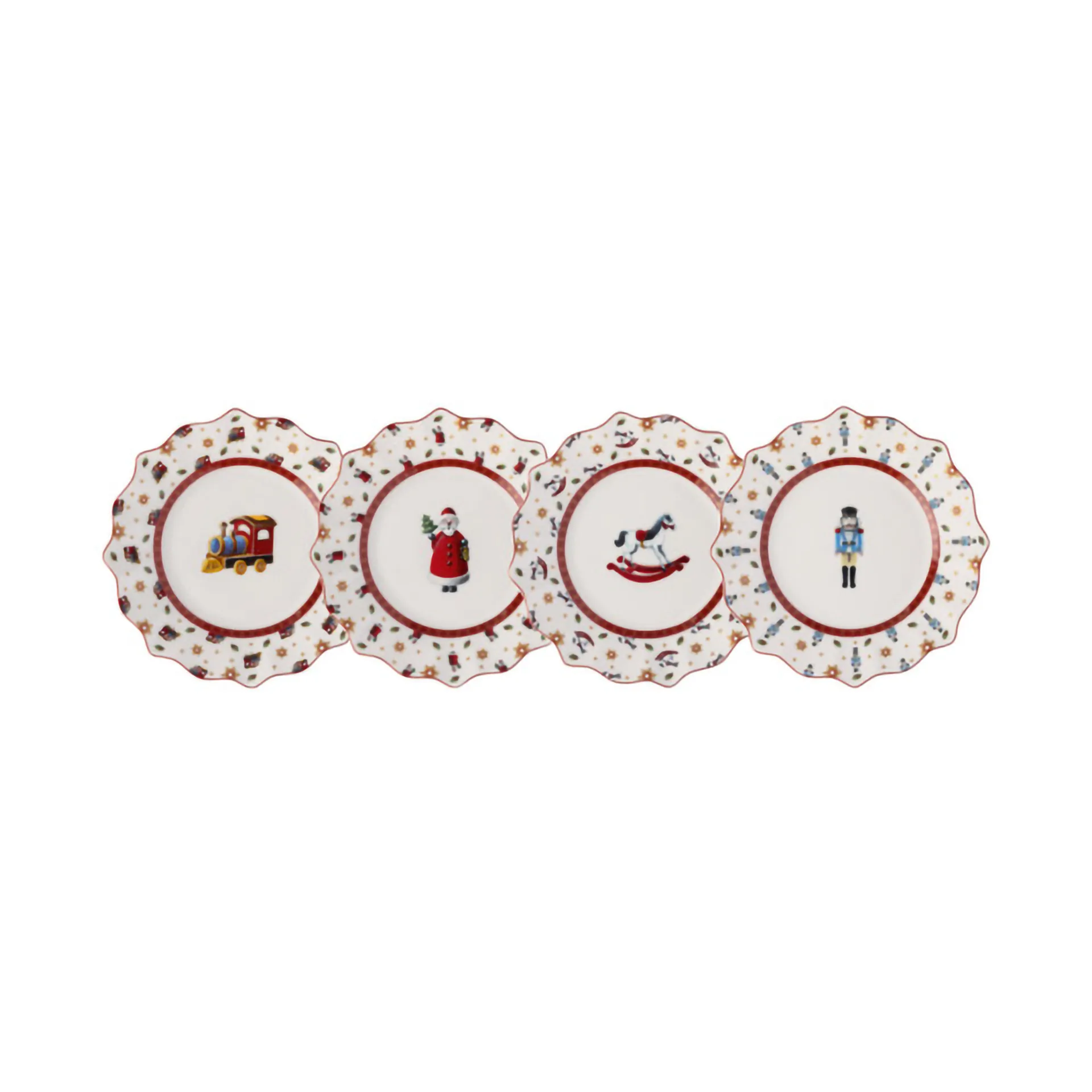 Plato Toy's Delight 4 piezas, Blanco-rojo Villeroy & Boch
