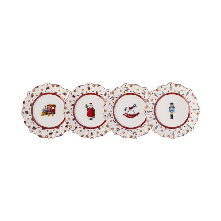 Plato Toy's Delight 4 piezas - Blanco-rojo - Villeroy & Boch