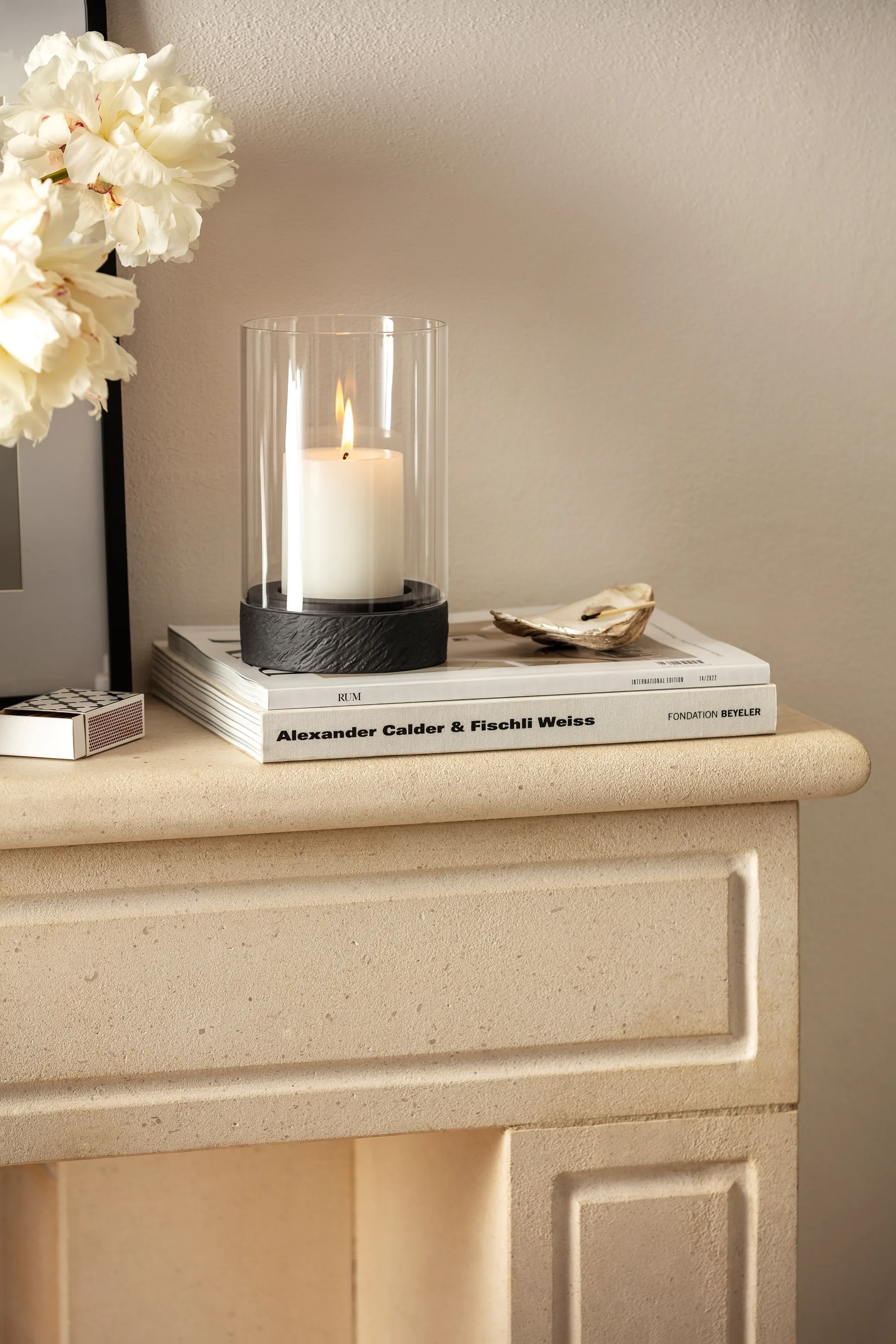 Portavelas Manufacture Rock Home Hurricane M, Negro Villeroy & Boch