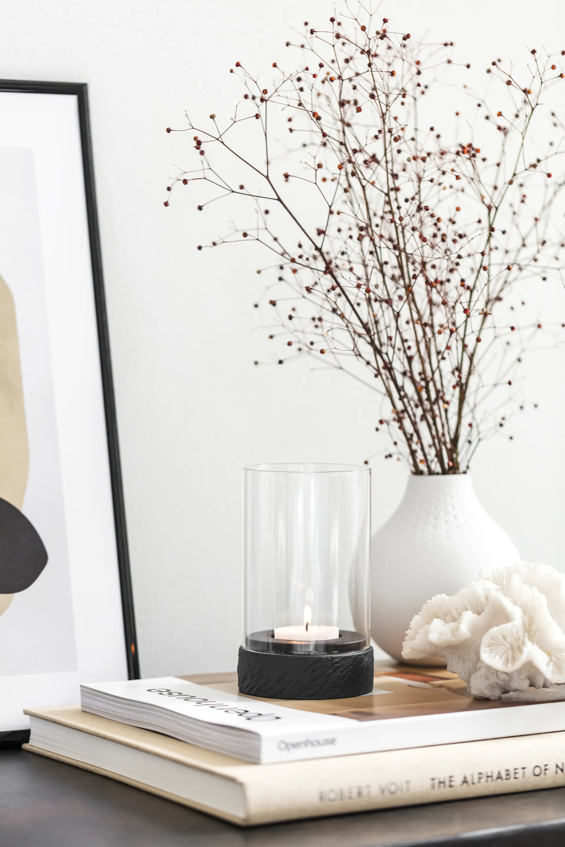 Portavelas Manufacture Rock Home Hurricane S, Negro Villeroy & Boch