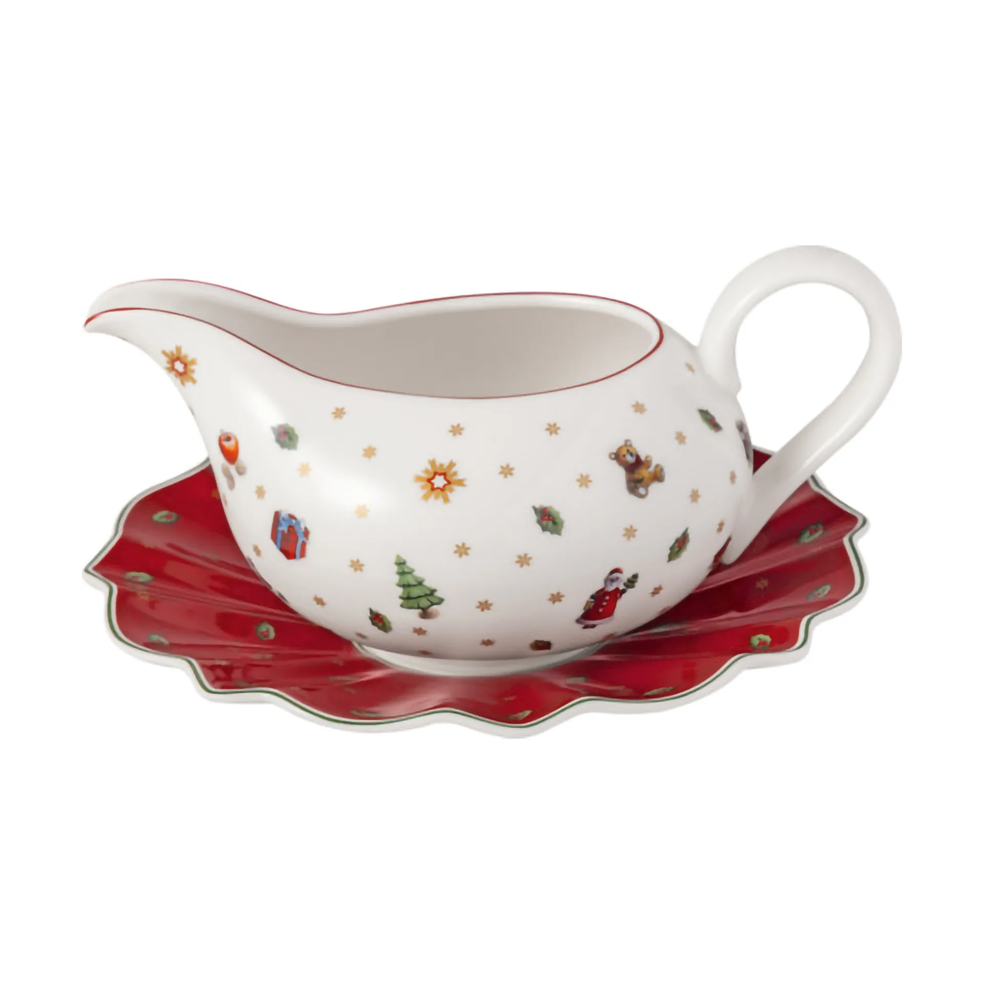 Salsera Toy's Delight 50 cl con plato, Blanco-rojo Villeroy & Boch