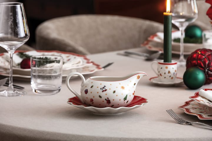 Salsera Toy's Delight 50 cl con plato, Blanco-rojo Villeroy & Boch