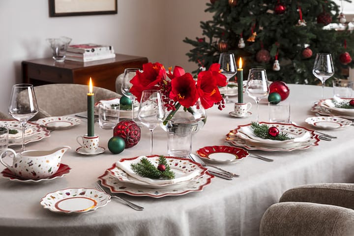 Salsera Toy's Delight 50 cl con plato, Blanco-rojo Villeroy & Boch