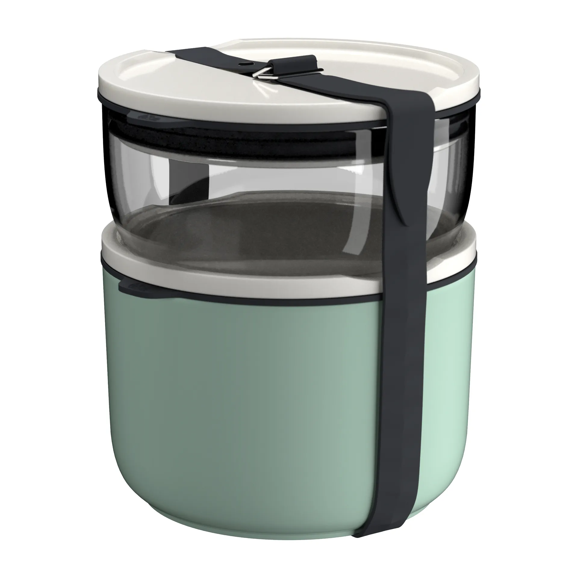 Set de fiambreras redondas To Go & To Stay, verde-blanco-transparente Villeroy & Boch