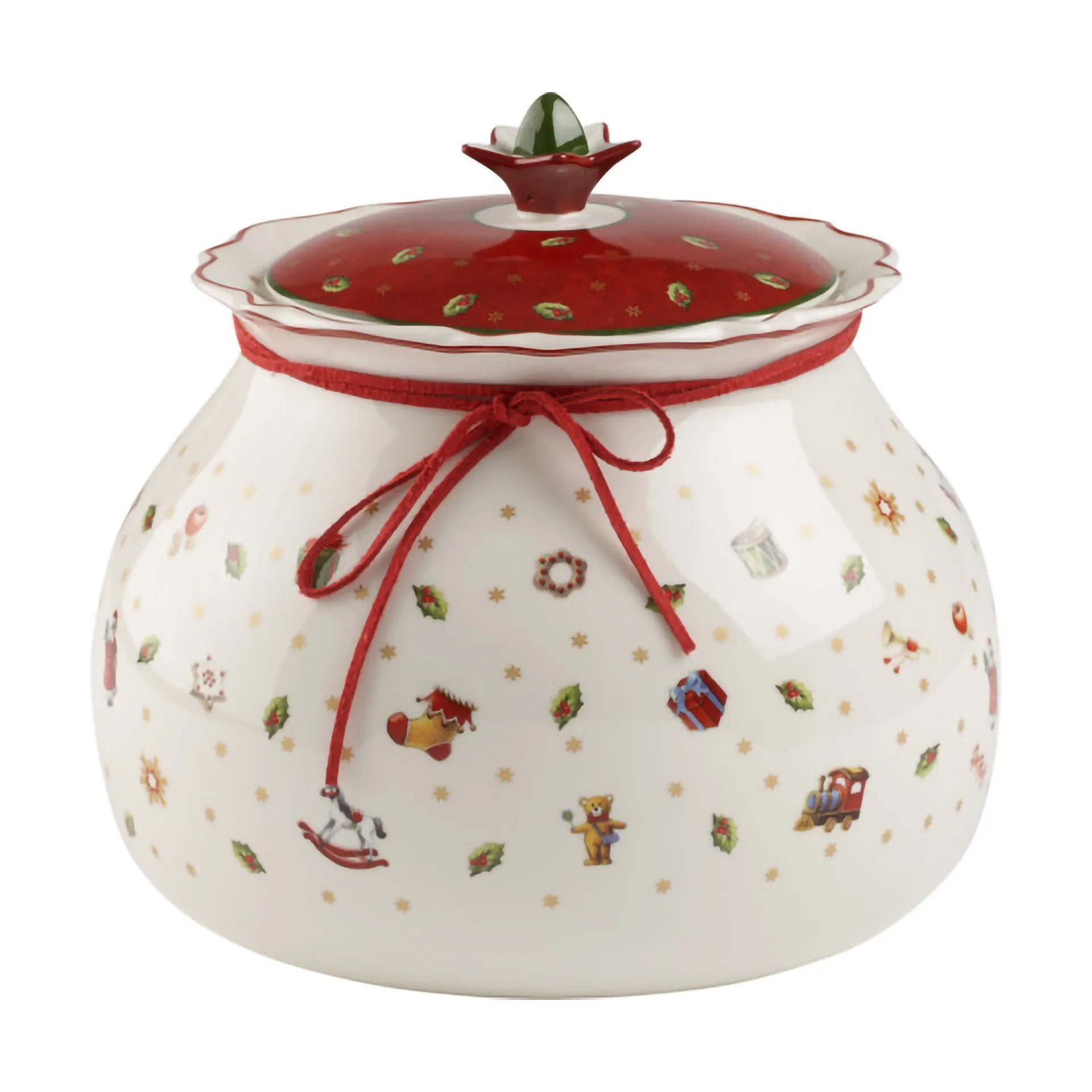 Tarro con tapa Toy's Delight L, 3,2 L, Blanco-rojo Villeroy & Boch
