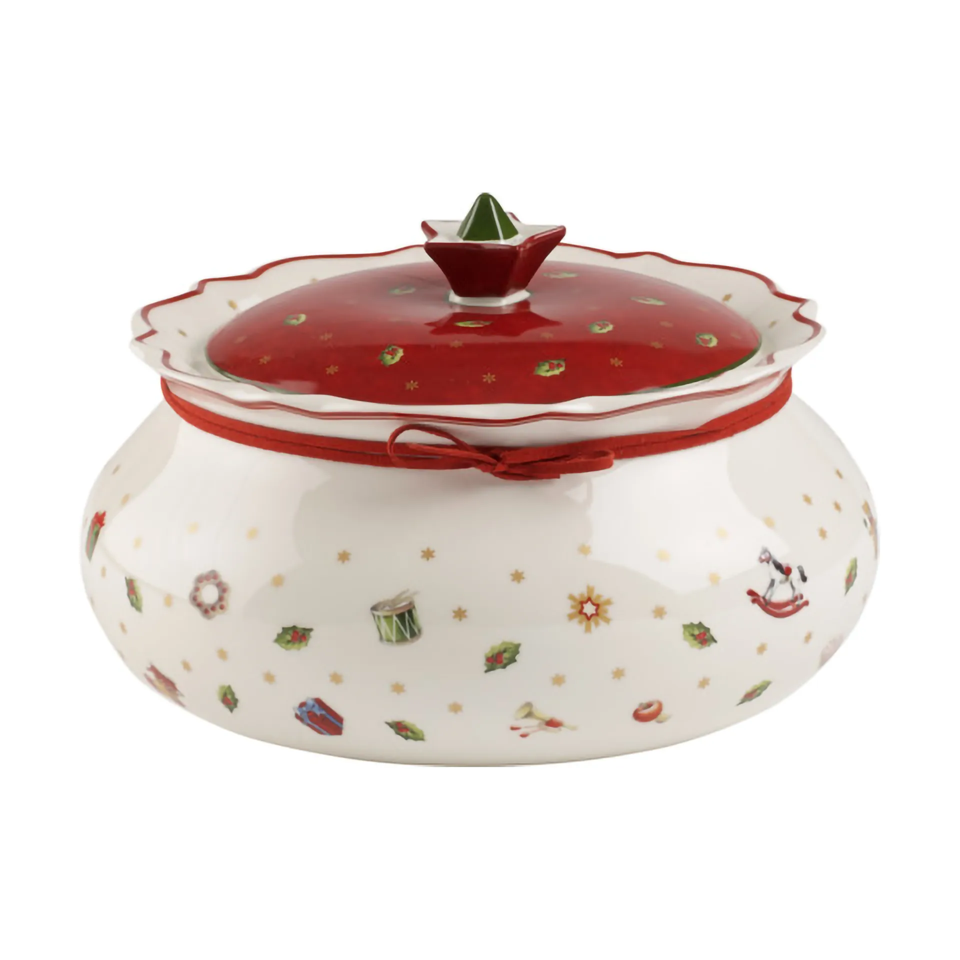Tarro con tapa Toy's Delight M, 1,9 L, Blanco-rojo Villeroy & Boch
