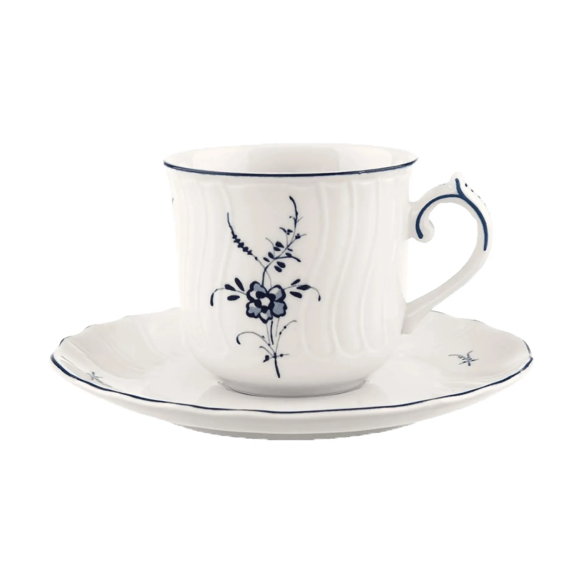 Taza con platillo Old Luxembourg 12 cl, Blanco Villeroy & Boch