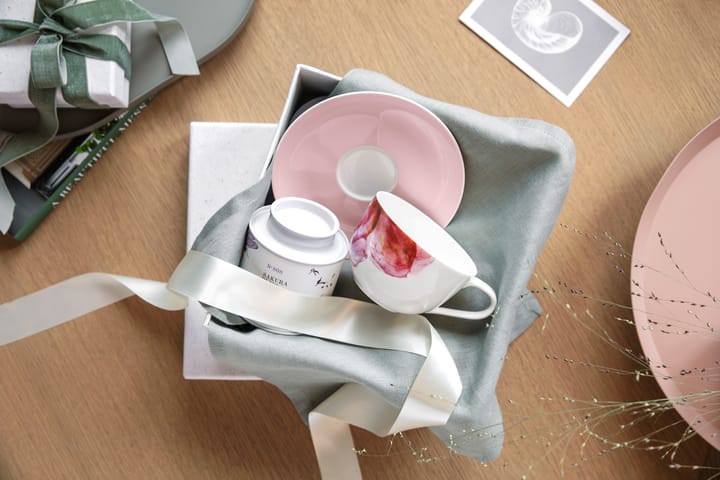 Taza con plato Rose Garden, Rosa-blanco Villeroy & Boch