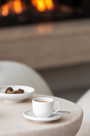 Taza de espresso Afina 5 cl con plato, Blanco Villeroy & Boch