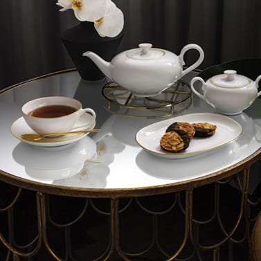 Taza de té Anmut Gold, blanco Villeroy & Boch