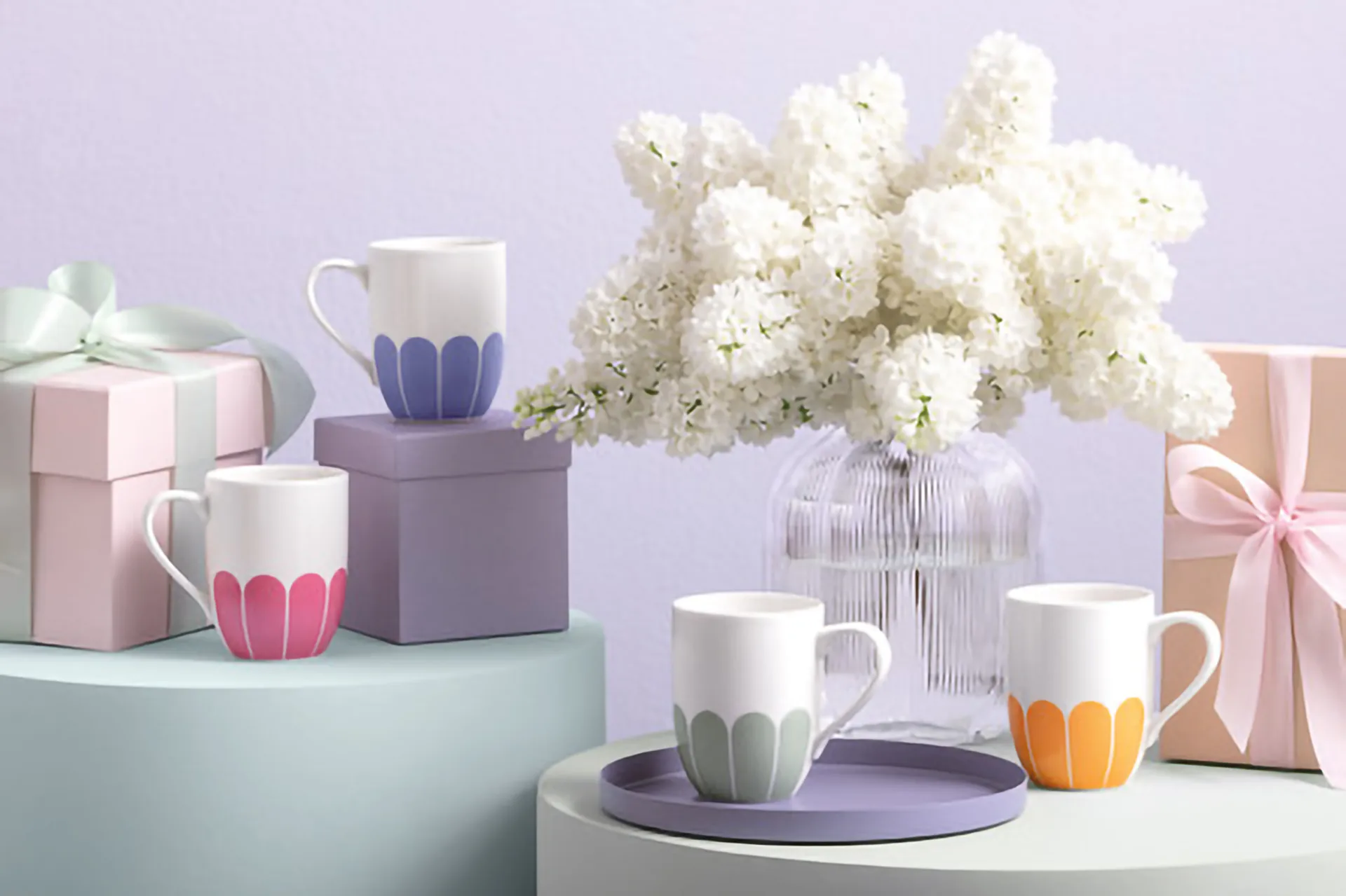 Taza Fleur 29 cl, White-green Villeroy & Boch