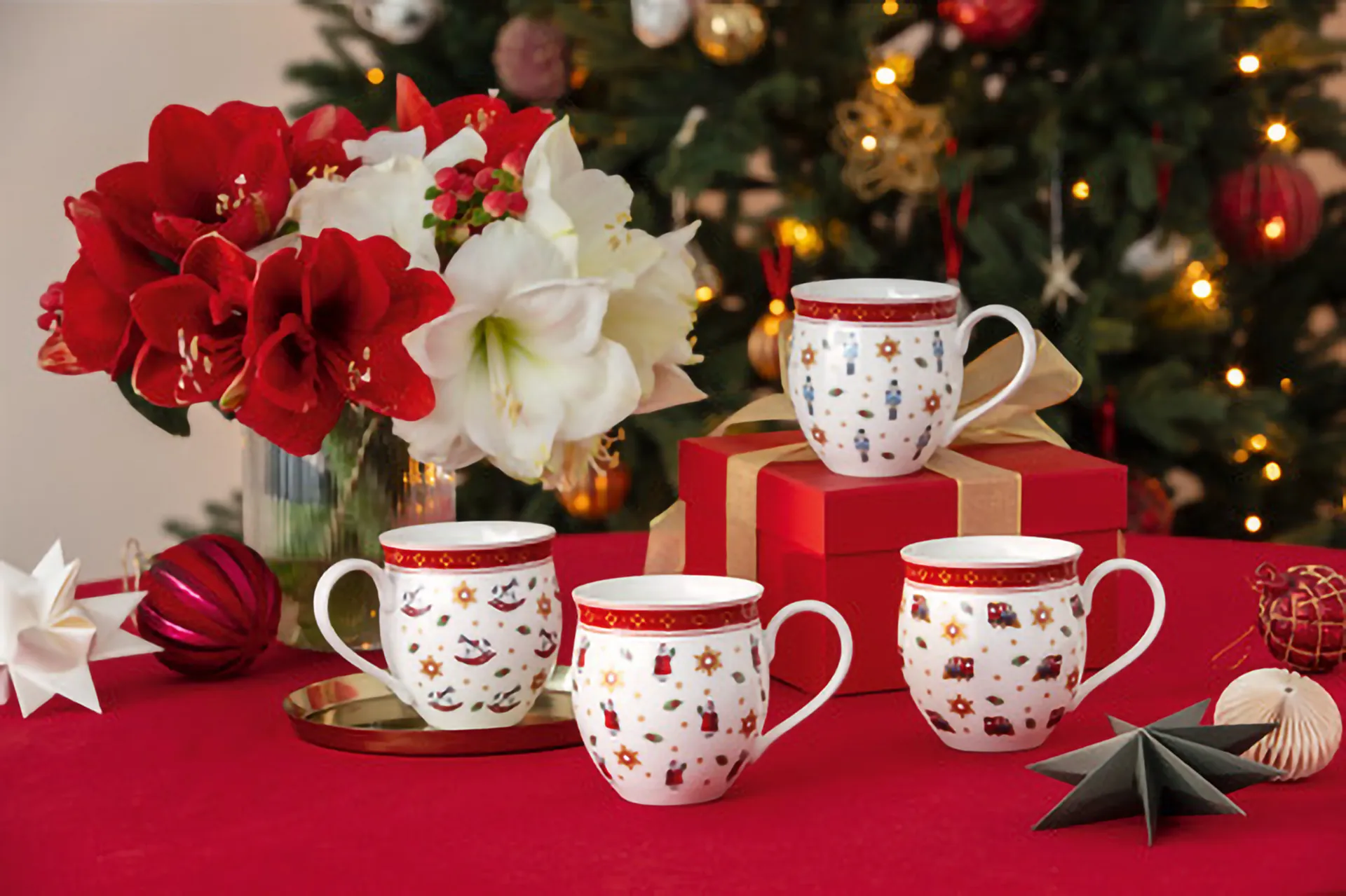 Taza Toy's Delight 4 piezas, Blanco-rojo Villeroy & Boch