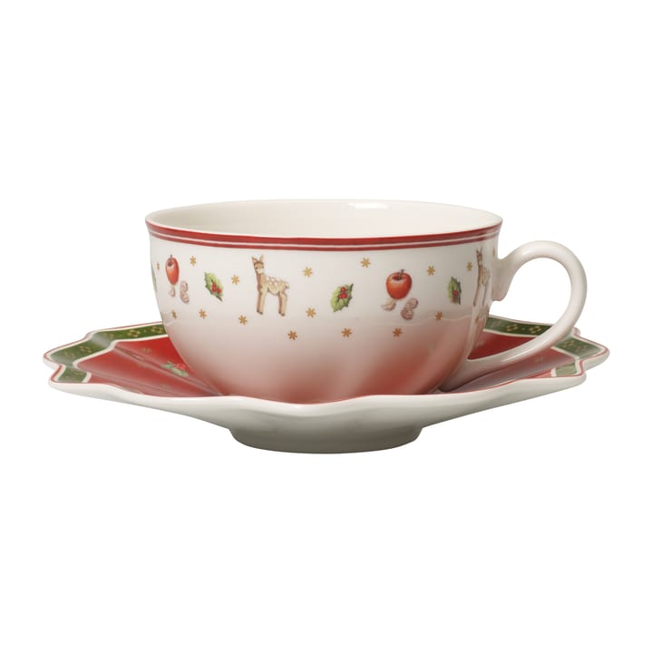 Taza y platillo Toy's Delight 30 cl, blanco-rojo Villeroy & Boch