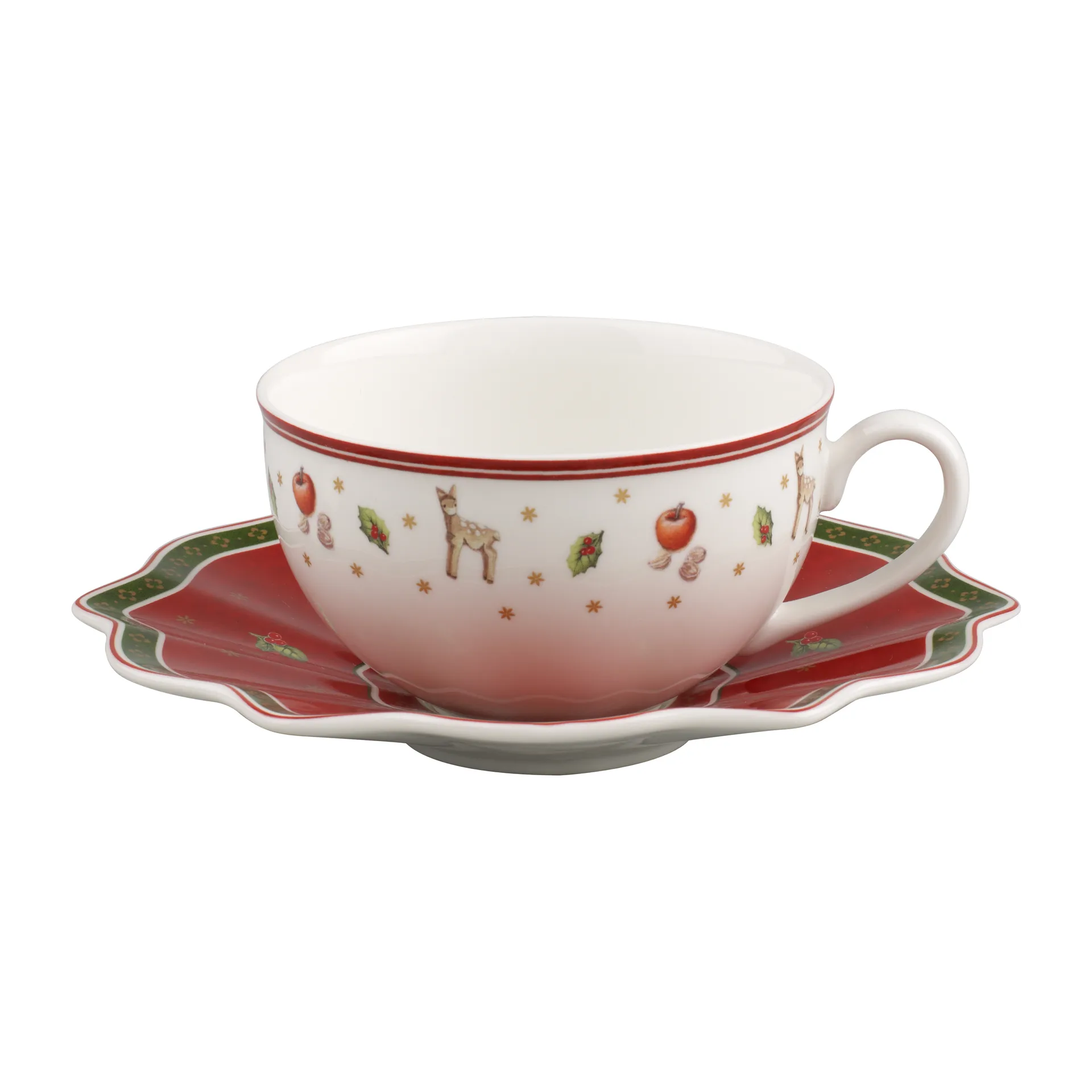 Taza y platillo Toy's Delight 30 cl, blanco-rojo Villeroy & Boch