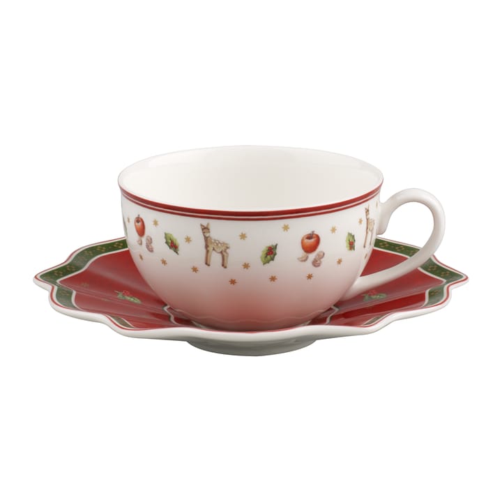 Taza y platillo Toy's Delight 30 cl, blanco-rojo Villeroy & Boch