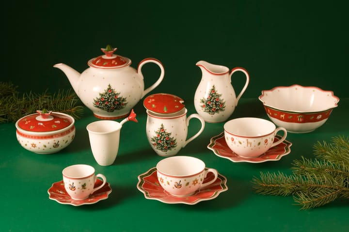 Taza y platillo Toy's Delight 30 cl, blanco-rojo Villeroy & Boch