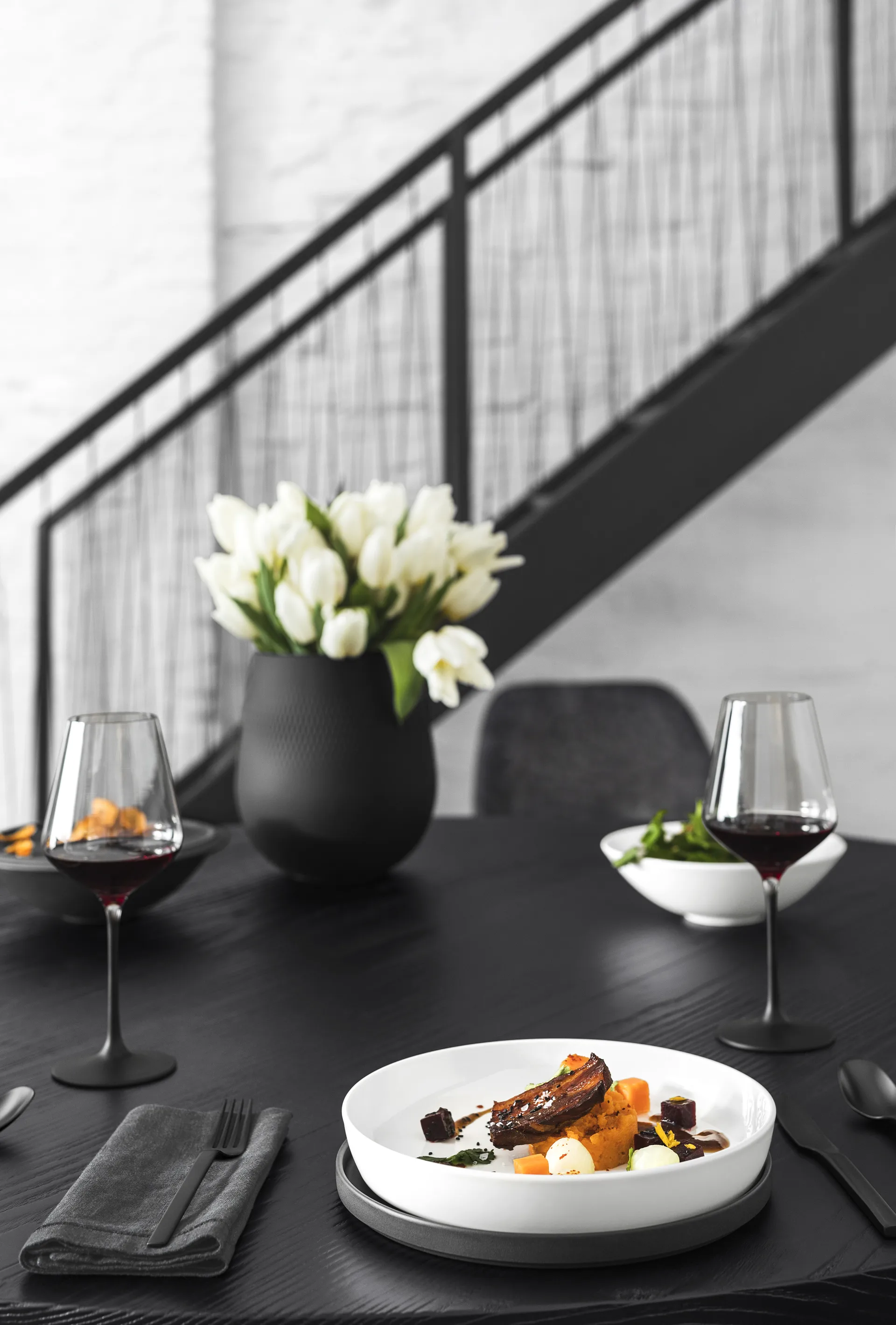 Vajilla Iconic La Boule 7 piezas, negro-blanco Villeroy & Boch