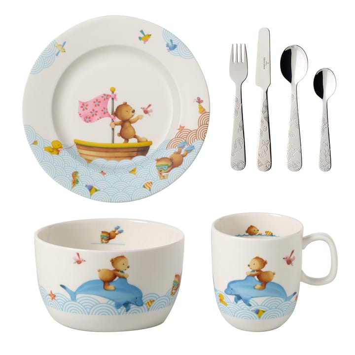 Vajilla infantil y cubierto Happy as a Bear, Villeroy & Boch