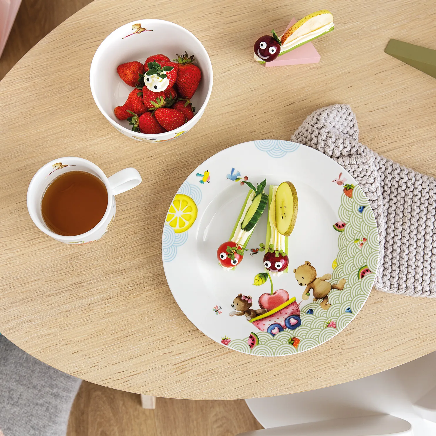 Vajilla infantil y cubiertos Hungry as a Bear, 7 piezas Villeroy & Boch